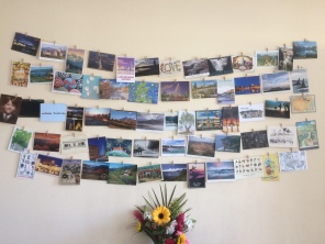 and of course our postcard wall is back in action.