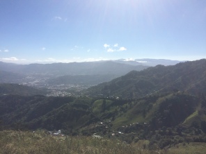 the first hike, looking back down upon san jose.